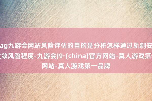 ag九游會網(wǎng)站風險評估的目的是分析怎樣通過軌制安排來收斂風險程度-九游會J9·(china)官方網(wǎng)站-真人游戲第一品牌